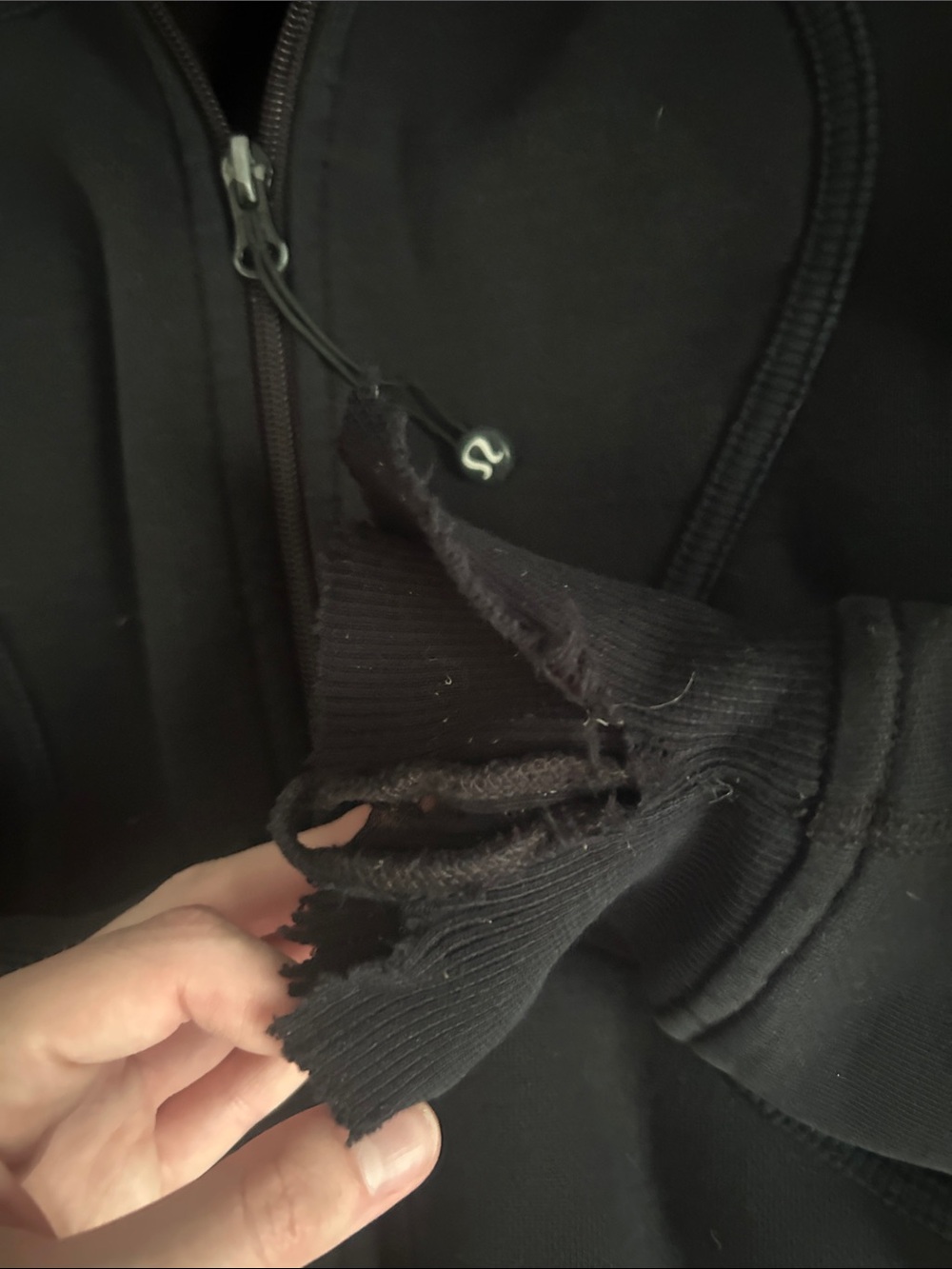 lululemon athletica Black Zip Jacket with Logo - Picture 3 of 6